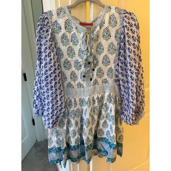 NWT Oliphant tie front mini dress  Small, $288 - Picture 2 of 5